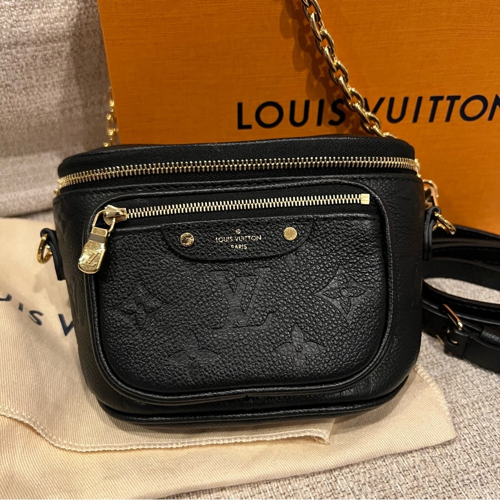 SOLD Louis Vuitton Mini Bumbag Monogram Black Empreinte Leather 🅿️🅿️ $1750